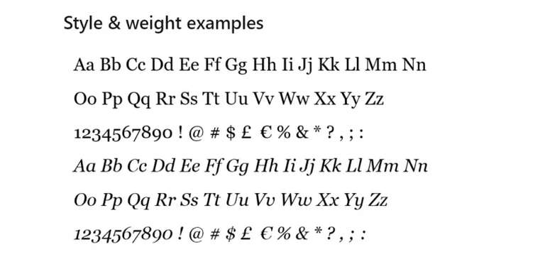 Georgia Font