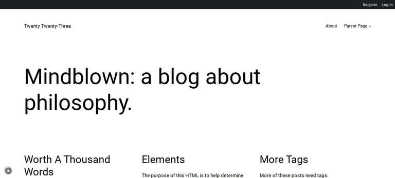 Twenty Twenty-Three theme