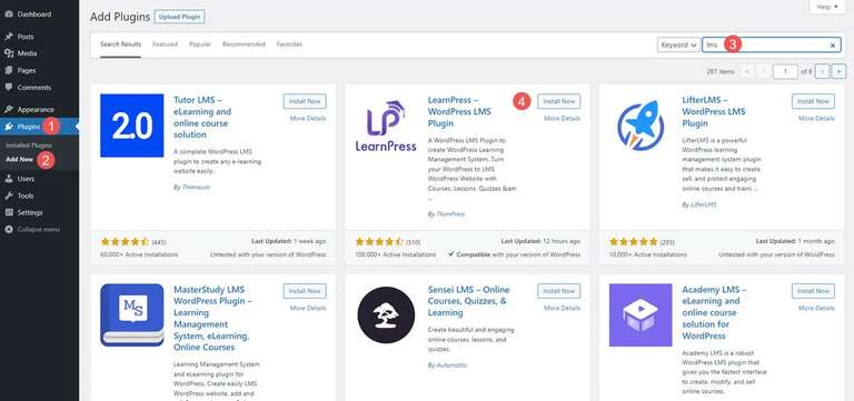 Install the LMS Plugin