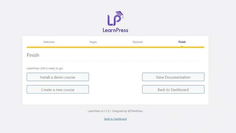 Create a new course in Learnpress