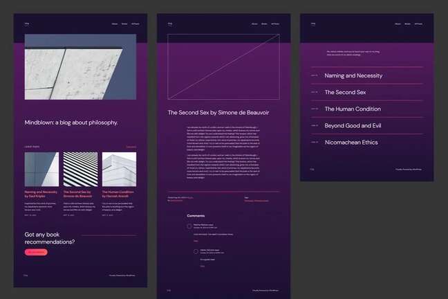 aubergine theme