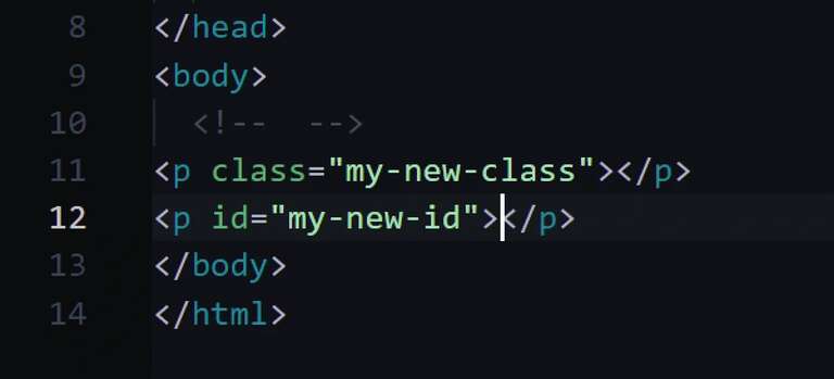 Creating Elements with Class & ID