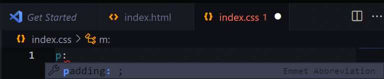 p command for padding