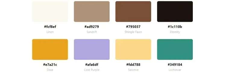 Doughy Color Palettes
