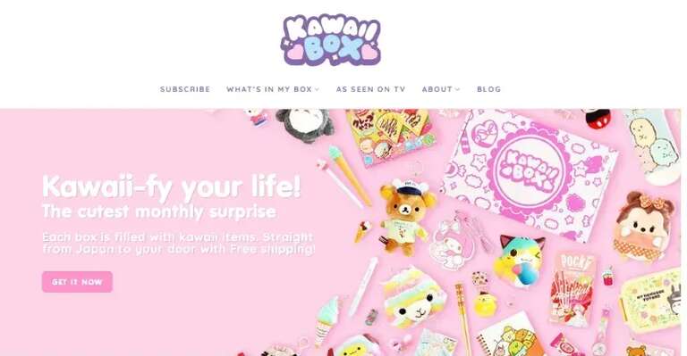 Kawaii Box website