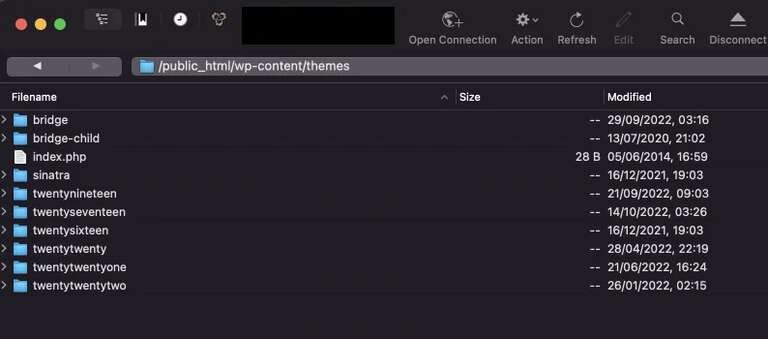 create a new Wordpress theme