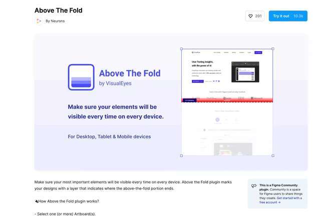 Above the Fold Plugin