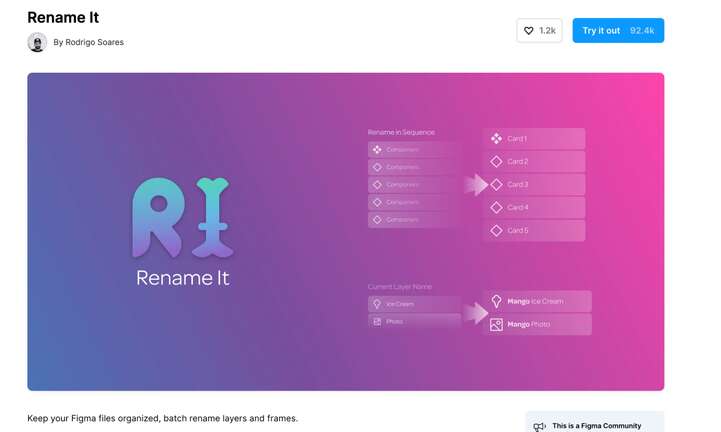 Rename It Plugin