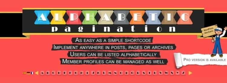 Alphabetic Pagination