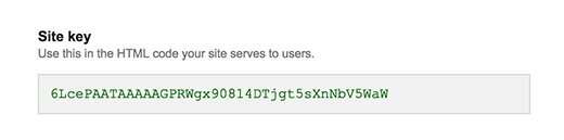 reCAPTCHA Seceret key implementation on your webste