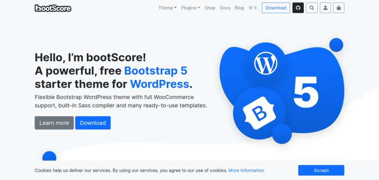Bootscore Basic Free WordPress theme