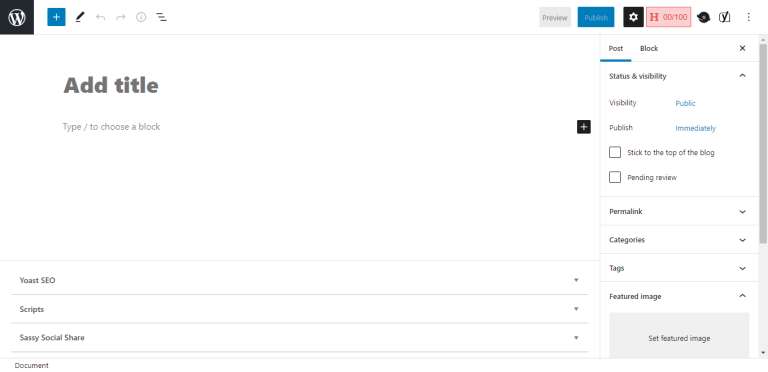 Ease of use in Wordpress
