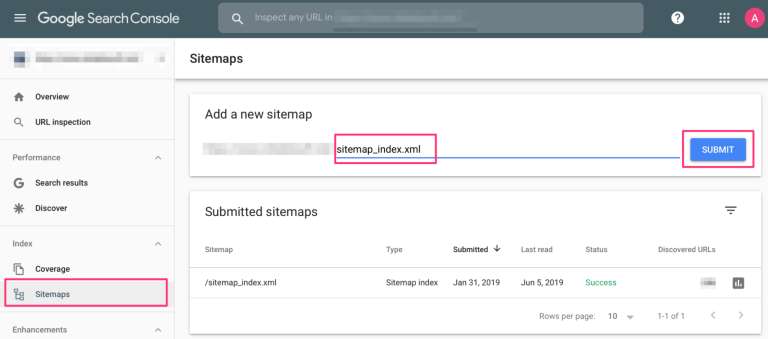 Submit Sitemap to Google