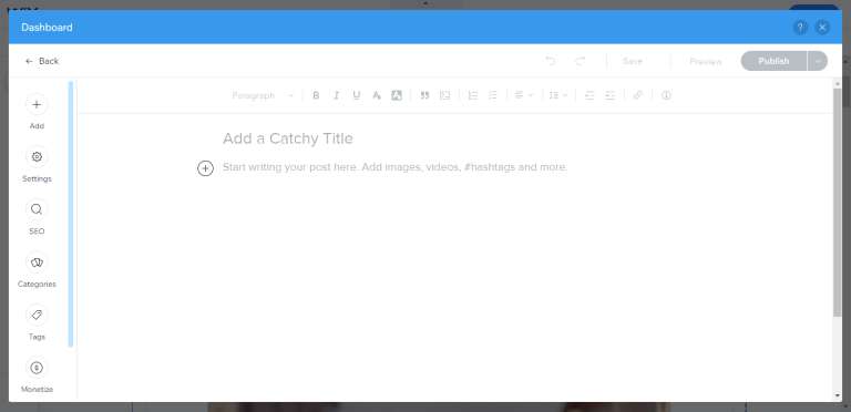Content Manager features in Wix