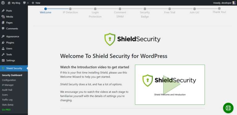 Shield Security Plugin Walkthrough1
