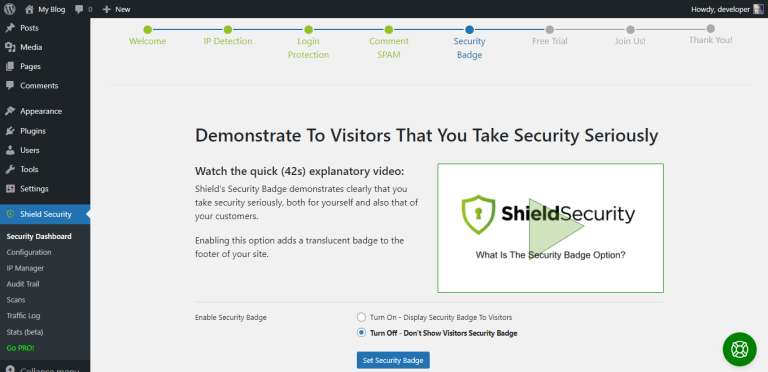 Shield Security Plugin Walkthrough5
