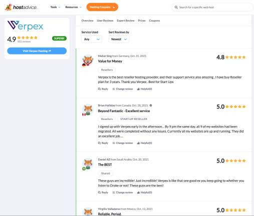 Verpex Reviews