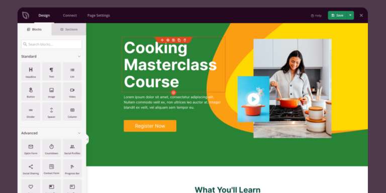 Landing Page Template Customization