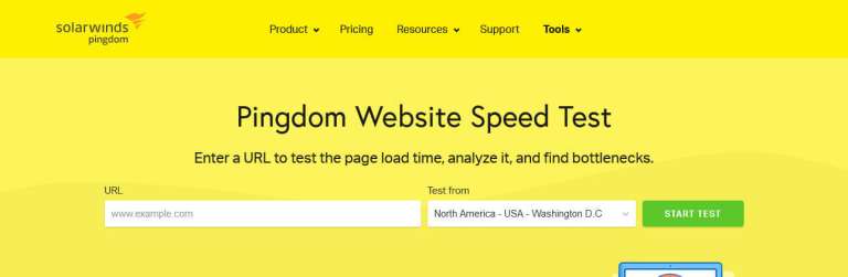 pingdom website speed test