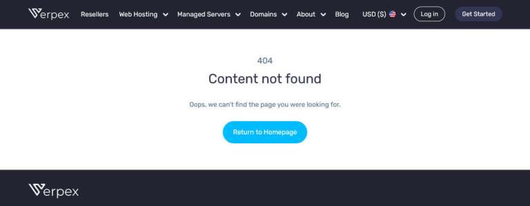 404 Error Page