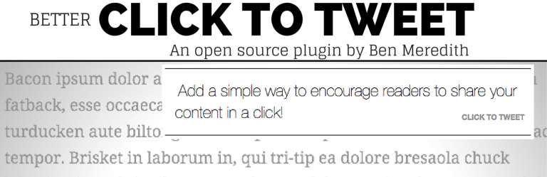 Better Click to Tweet Plugin