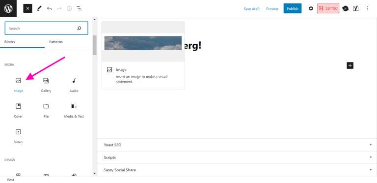 Adding Images in Gutenberg2