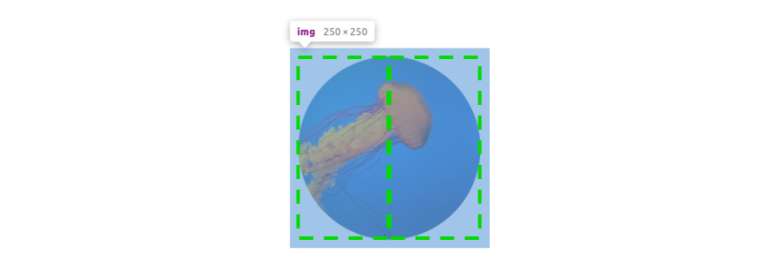 Illustration of the full circle CSS mask