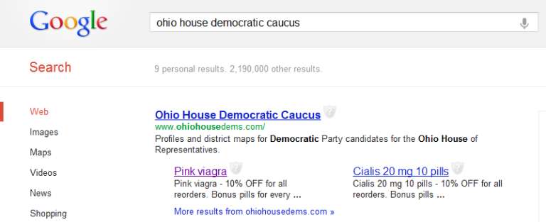 altered search results