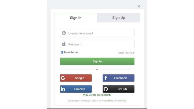Initial Page Modals