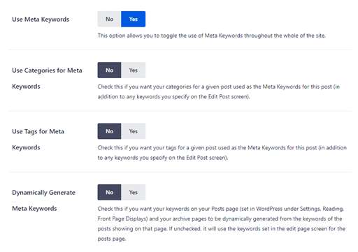 AIOSEO plugin Setting