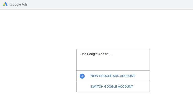 Sign up for Google Ads