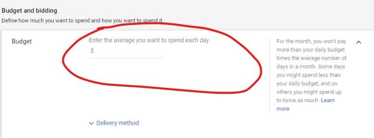Define your budget