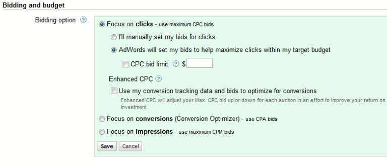 Determine your bid amount