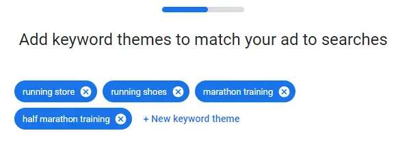 Add Keywords in Google ads
