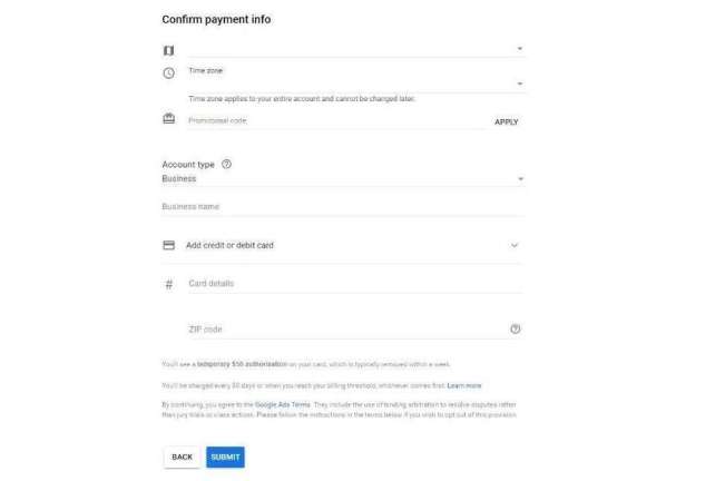 Set your billing