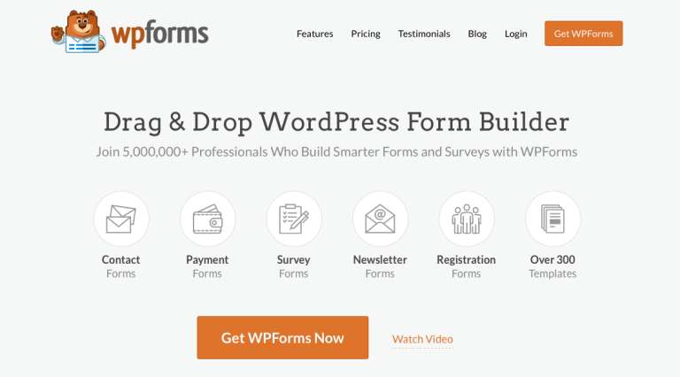 WPForms plugin for Survey