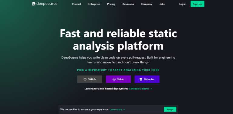 DeepSource Static Code Analysis Tools
