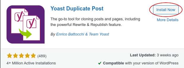 The Duplicate Post plugin