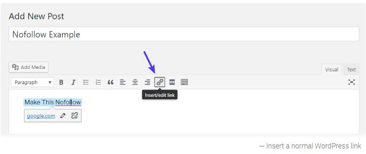 How to Add Nofollow Link in WordPress
