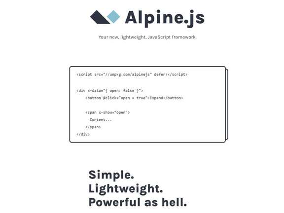 Alpine.js homepage