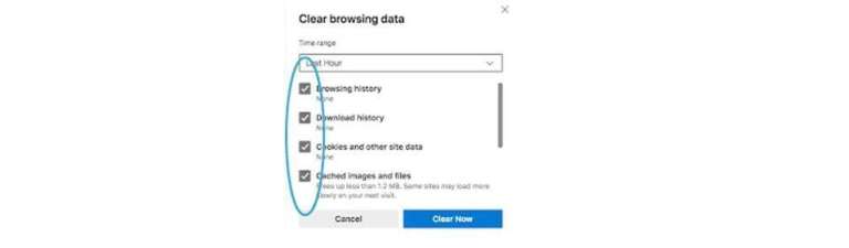 Delete your browsing data
