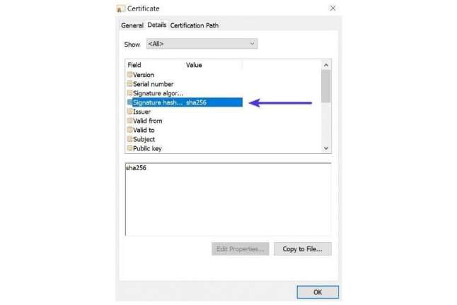 Check if your SSL is SHA-1