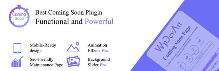Coming soon maintenance mode plugin