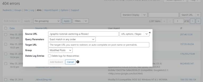Using a redirection plugin 2