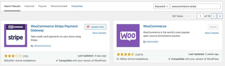 Installing the Stripe plugin 1