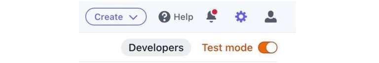 developers button