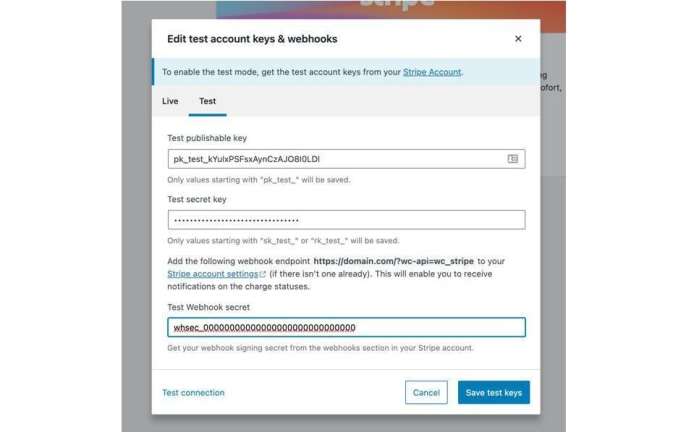 Copy and pasting in your webhook secret