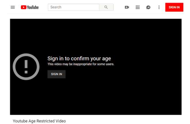 Age-restricted content