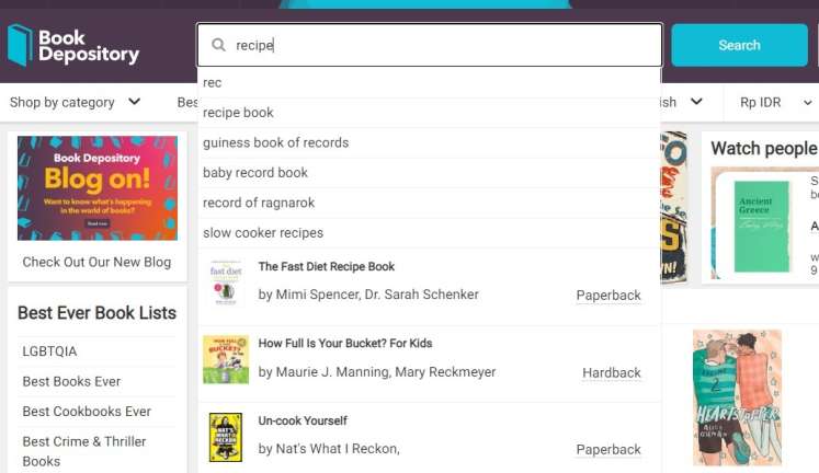 Book Depository Search Form