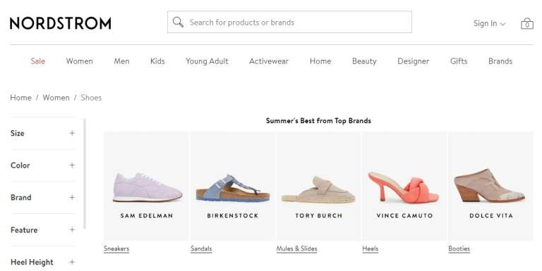 Nordstrom Search Form